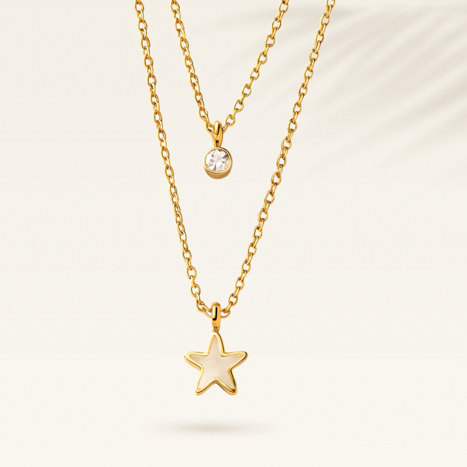 Layered MOP Star Necklace