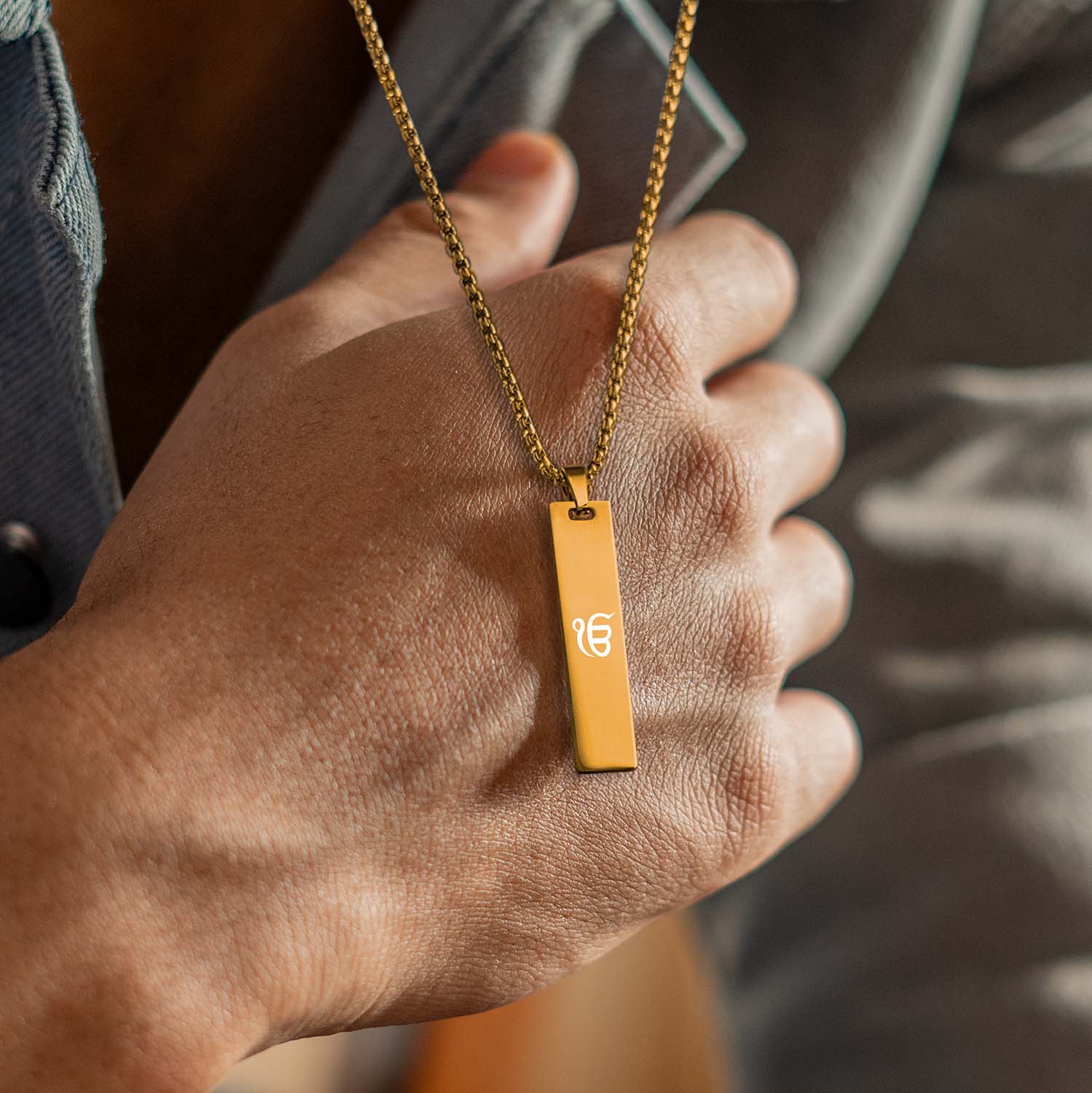 Ik Onkar Spiritual Mini Tag Necklace