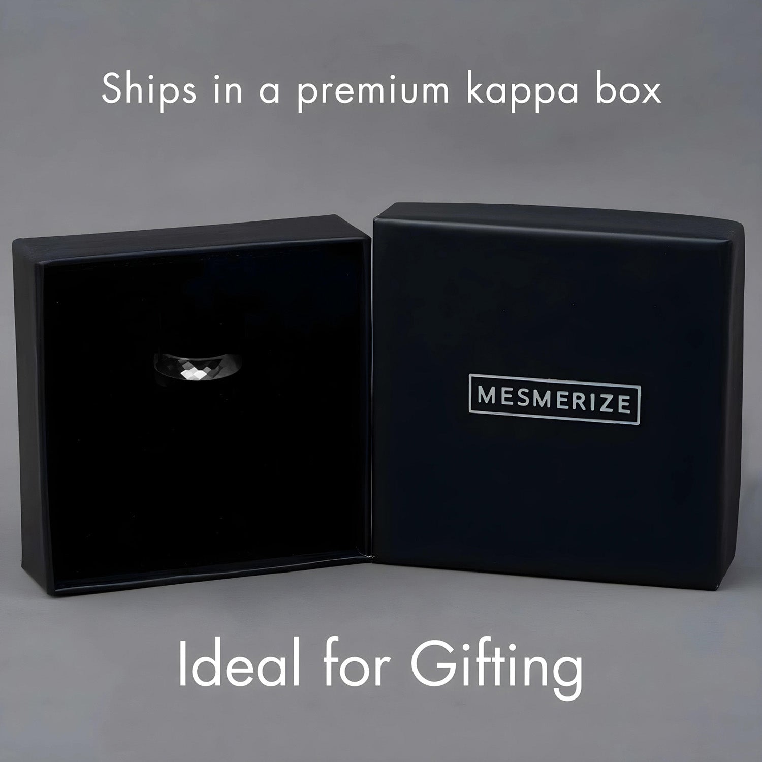 M Premium Jewellery Wakanda Black Ceramic Ring