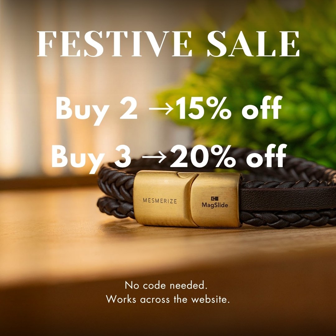 Alpha Braided NeoLeather Bracelet with MagSnap2 Black