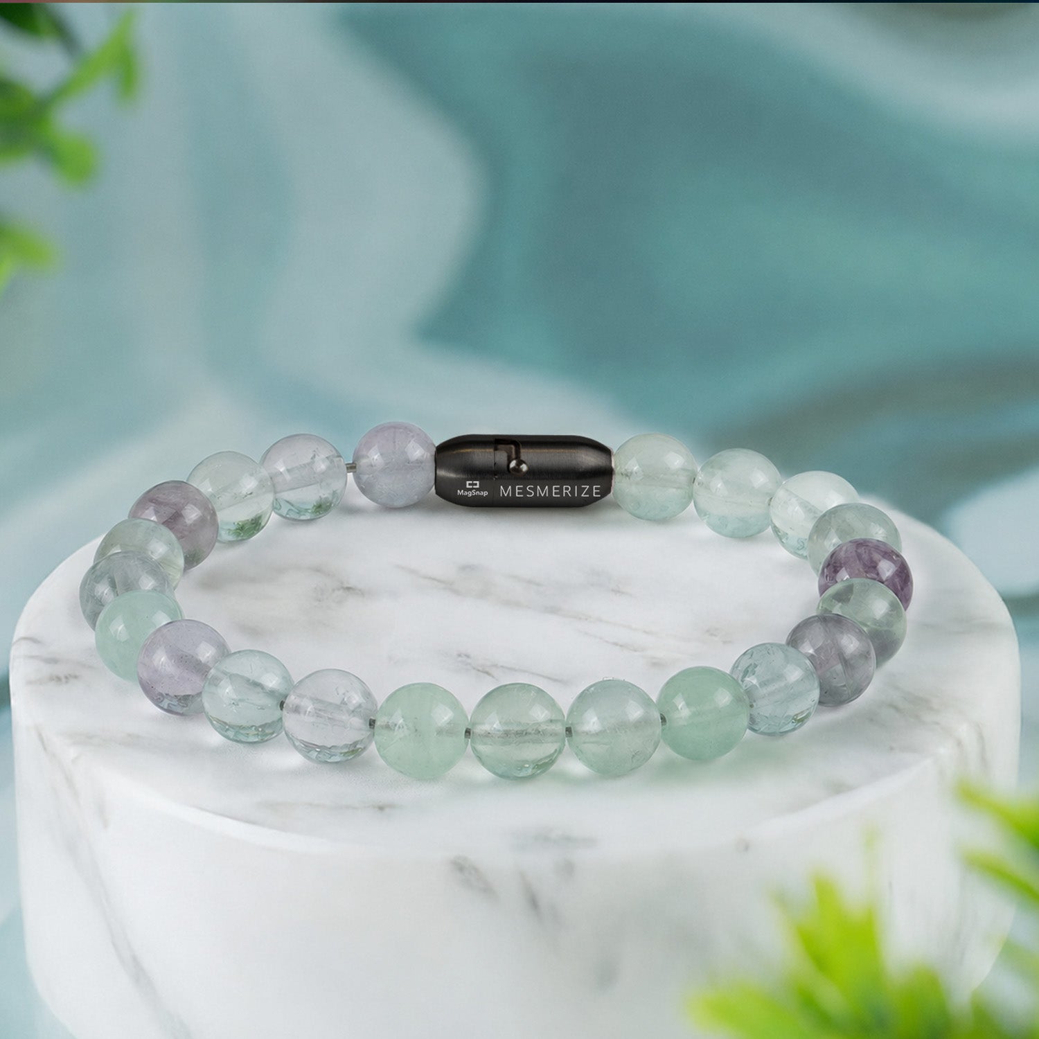 Opulent Multi Fluorite Natural Stone Bracelet with MagSnap2