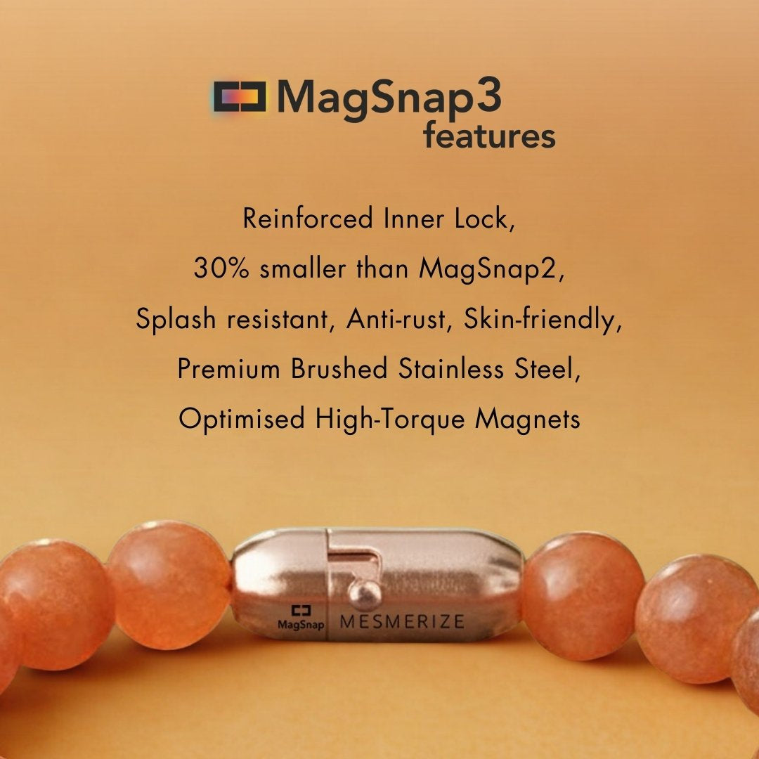 Nurturing Kunzite Natural Stone Bracelet With MagSnap 2