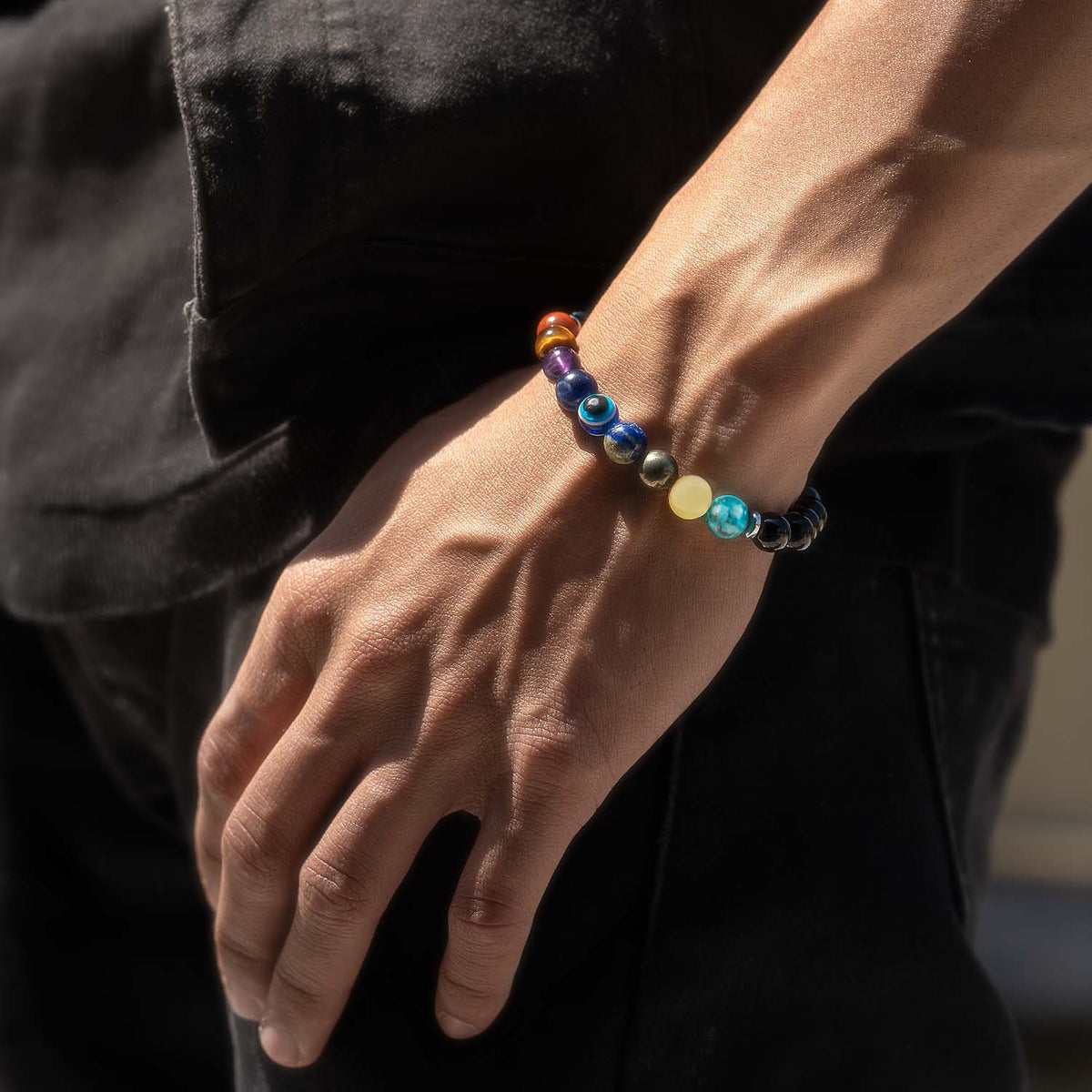 Super 9 Chakra Natural Stone Bracelet 2
