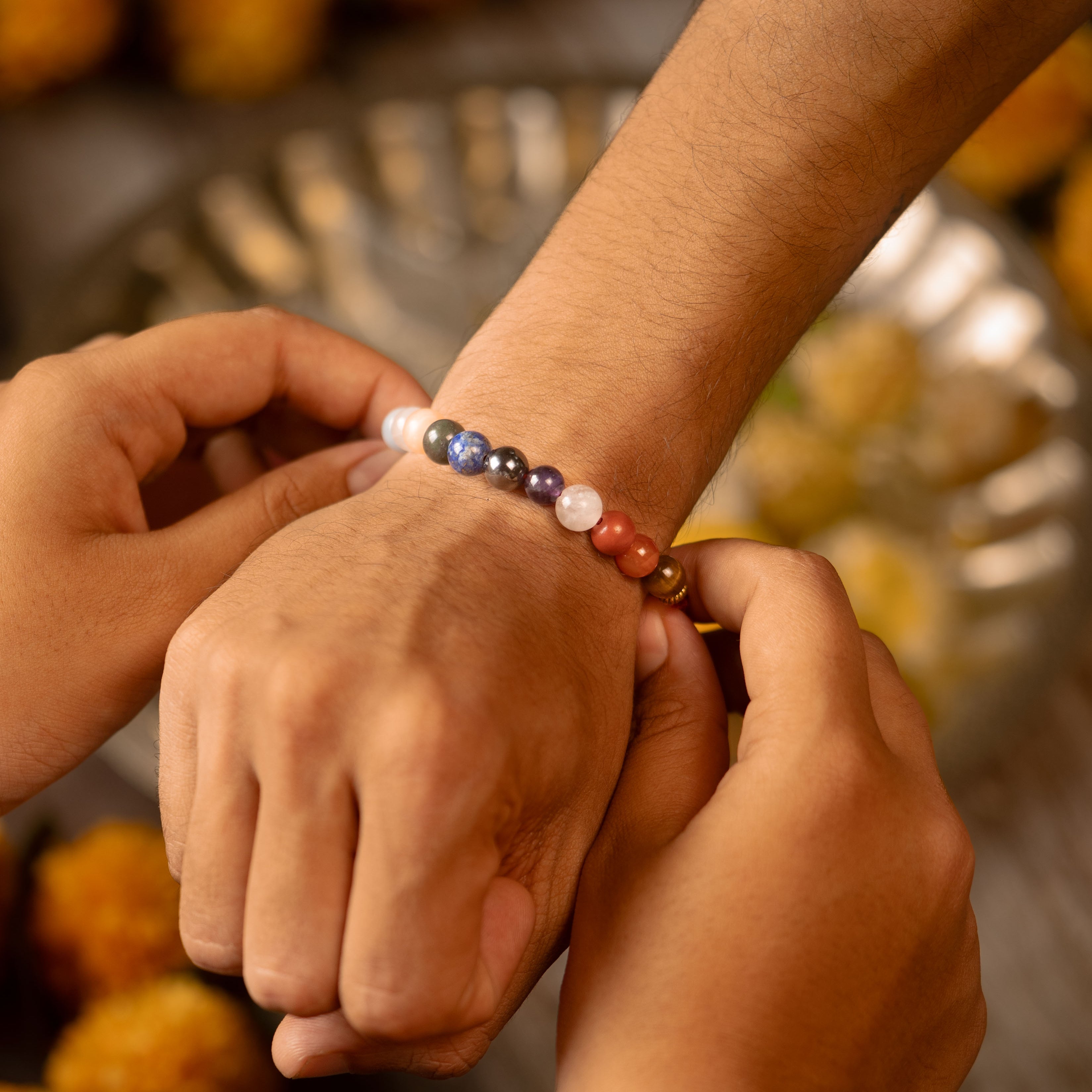 Ultimate 11 Chakra Natural Stone Rakhi