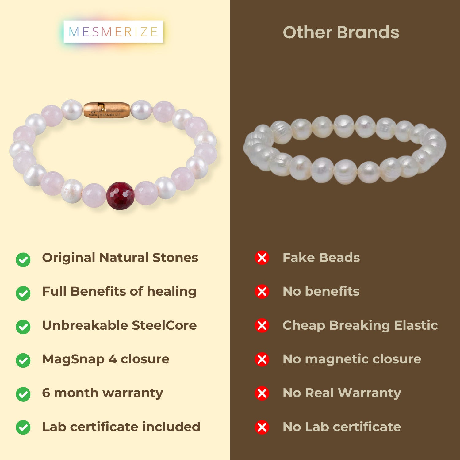 Beauty Pearl Natural Stone Bracelet With MagSnap2