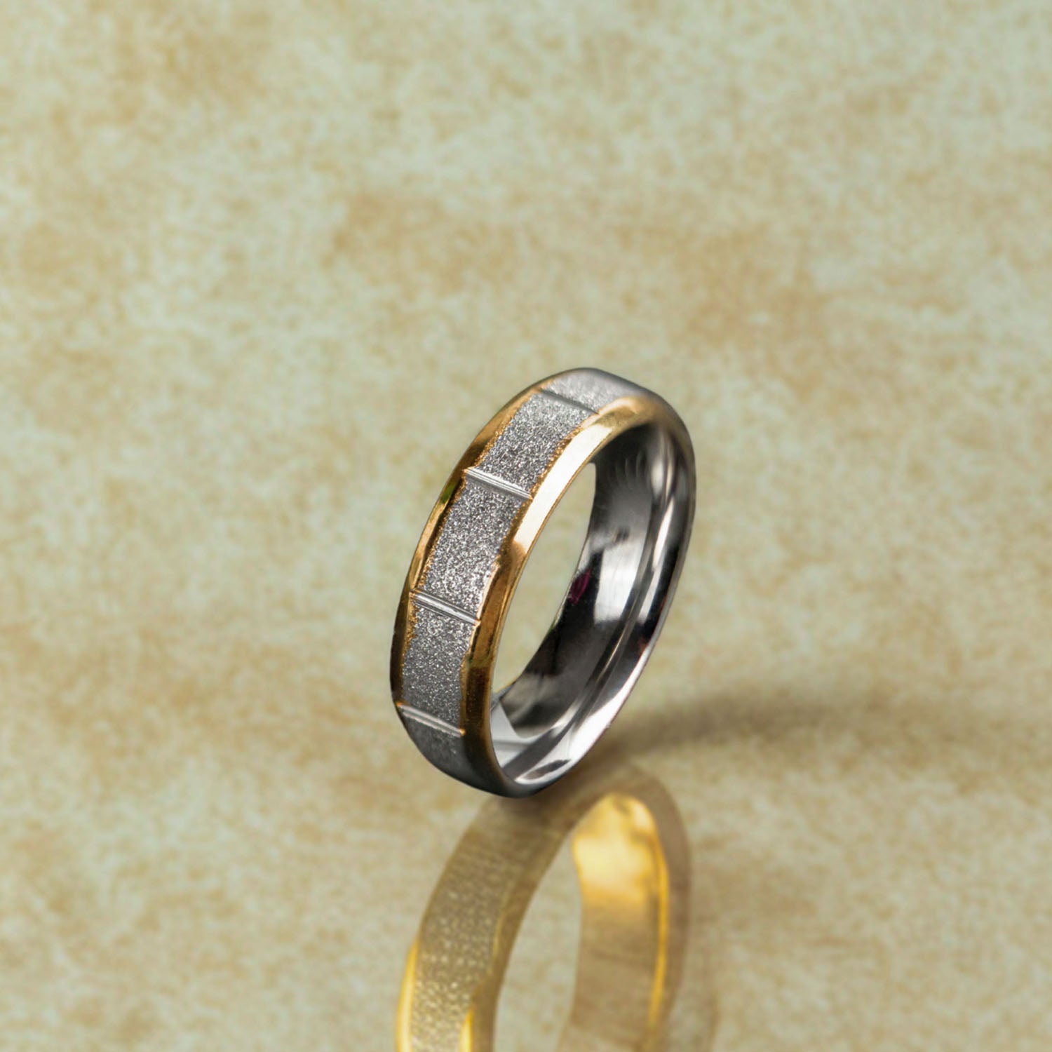 Volt Textured Band Ring