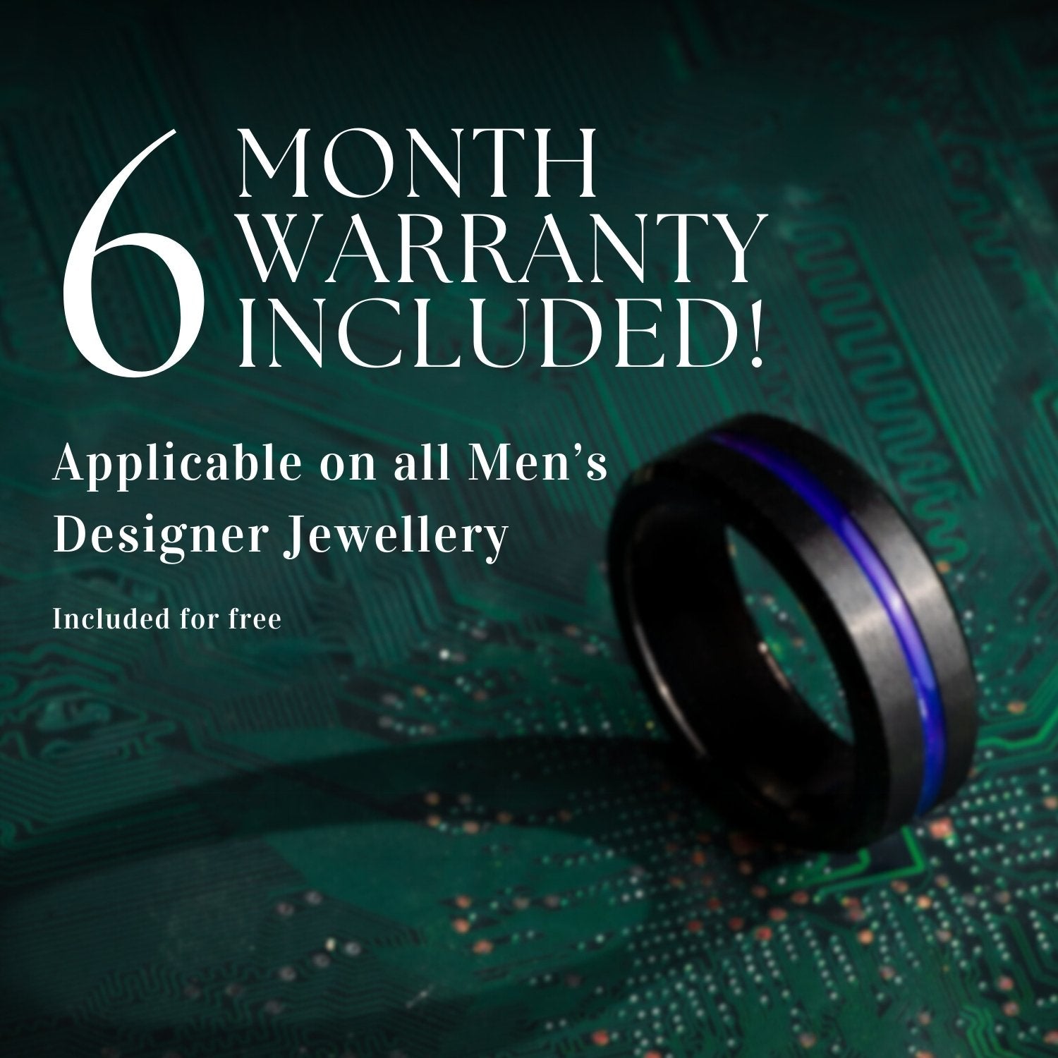 Forged Hammered Tungsten Carbide Band Ring SILVER