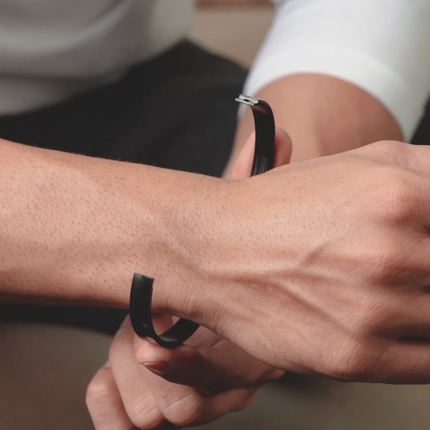 Hex Matrix Kada Bracelet Black