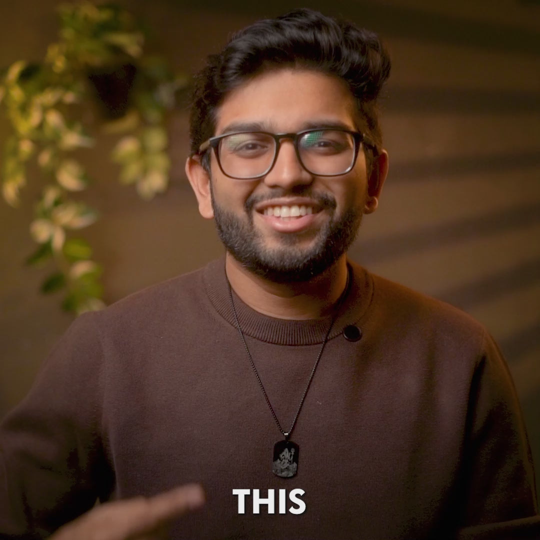 Eternal Shiv Godform Silver Tag Necklace