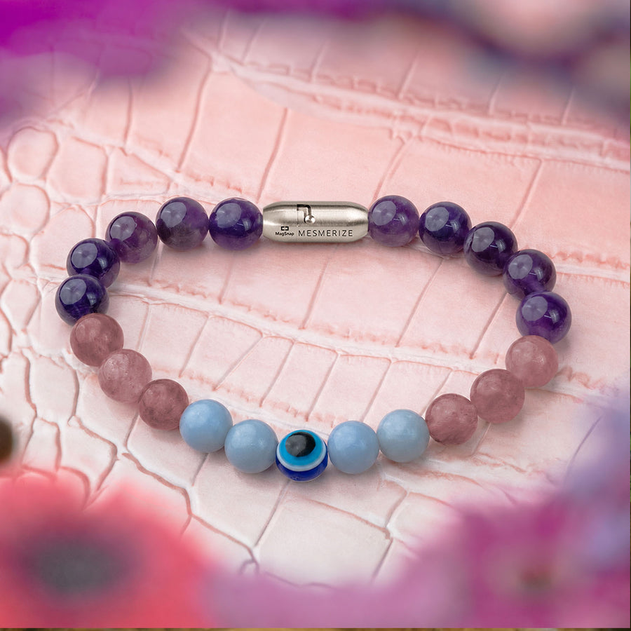 Divine Aura Evil Eye Natural Stone Bracelet