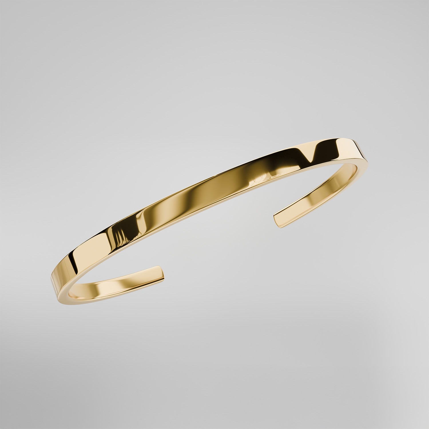 Non Personalised Gold Cuff Kada Bracelet