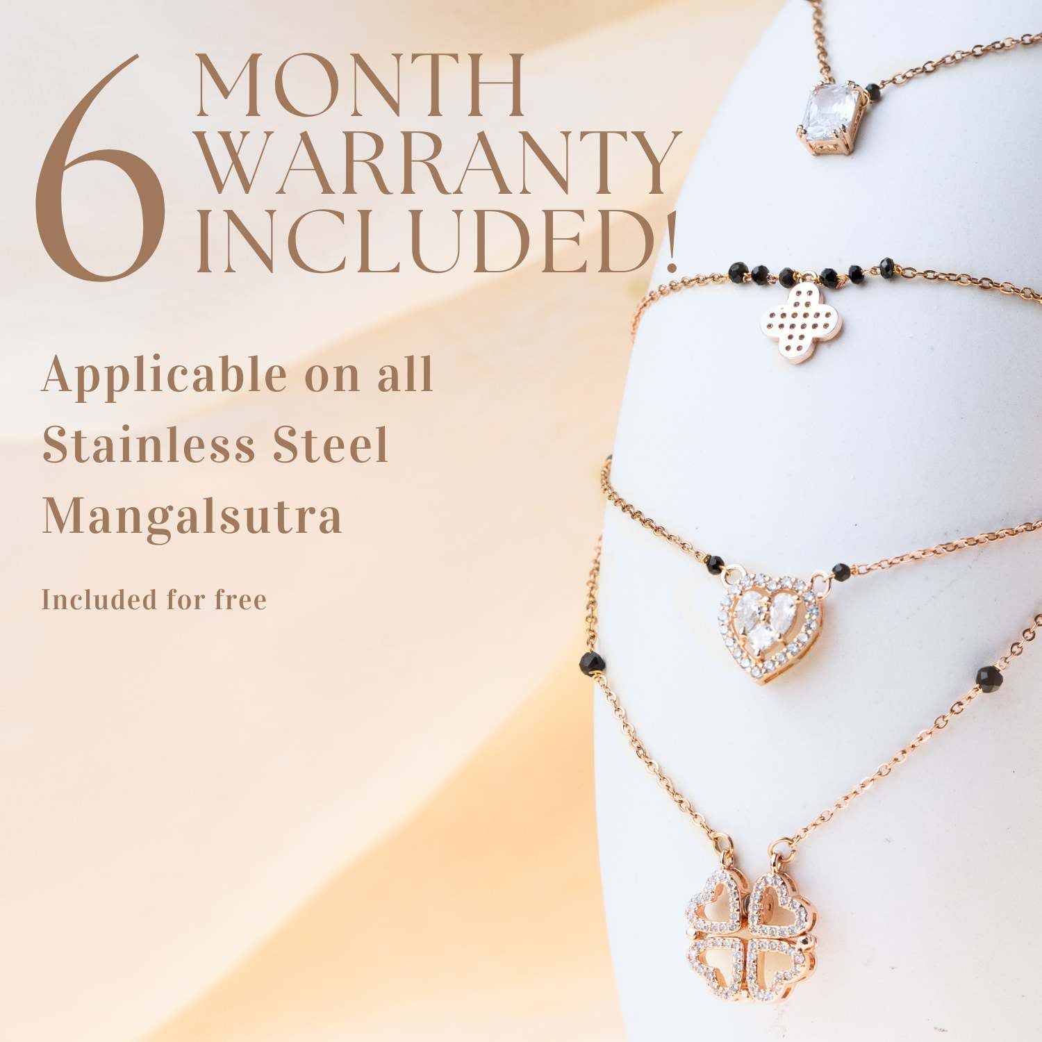 Rose Gold Pearl Mangalsutra