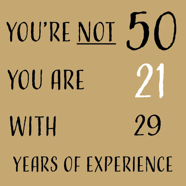 fiftieth Birthday Card