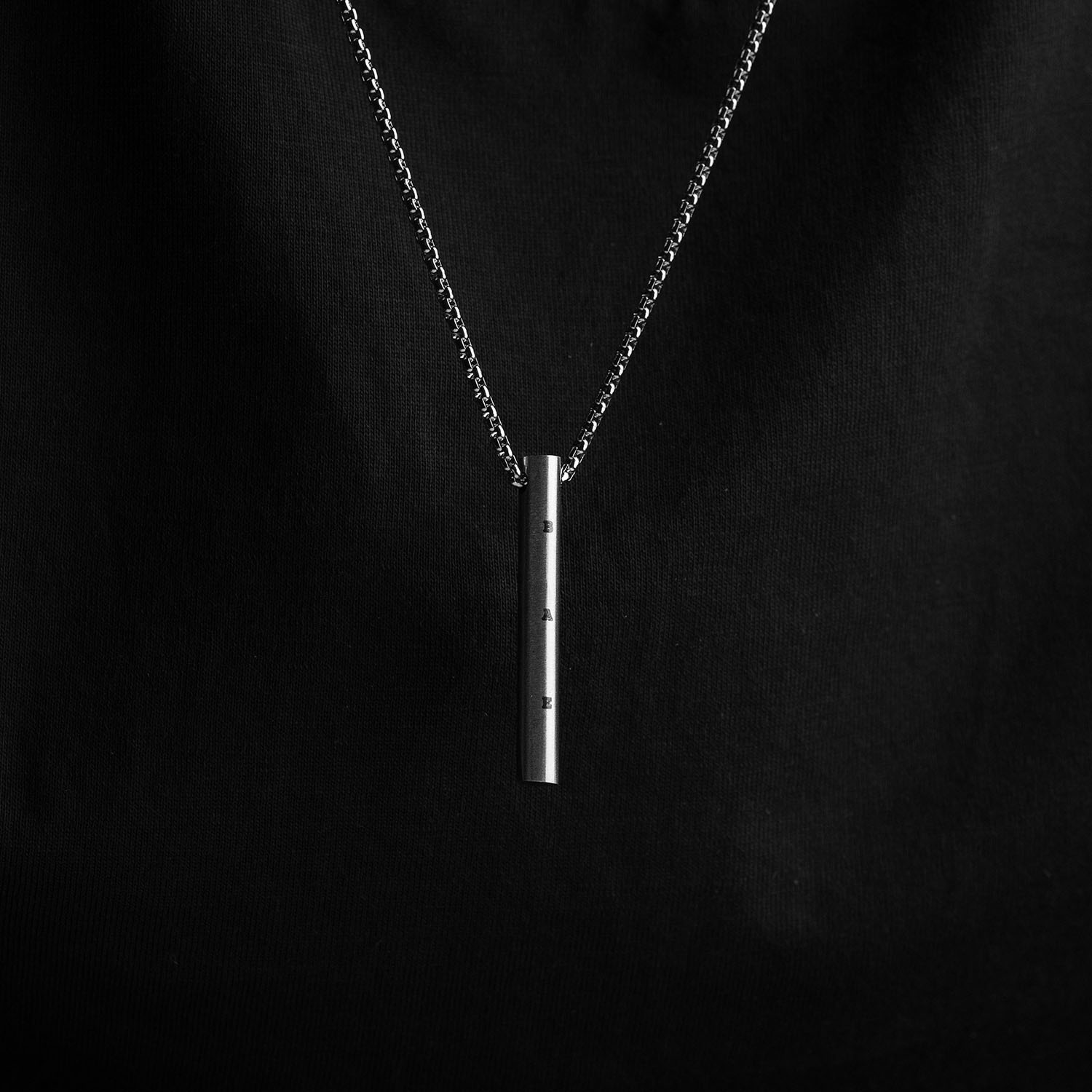 Bae Silver Barrel Necklace