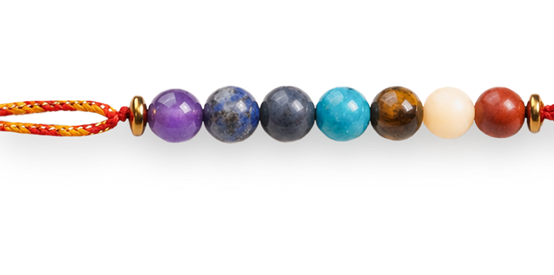 Balance 7 Chakras Natural Stone Rakhi