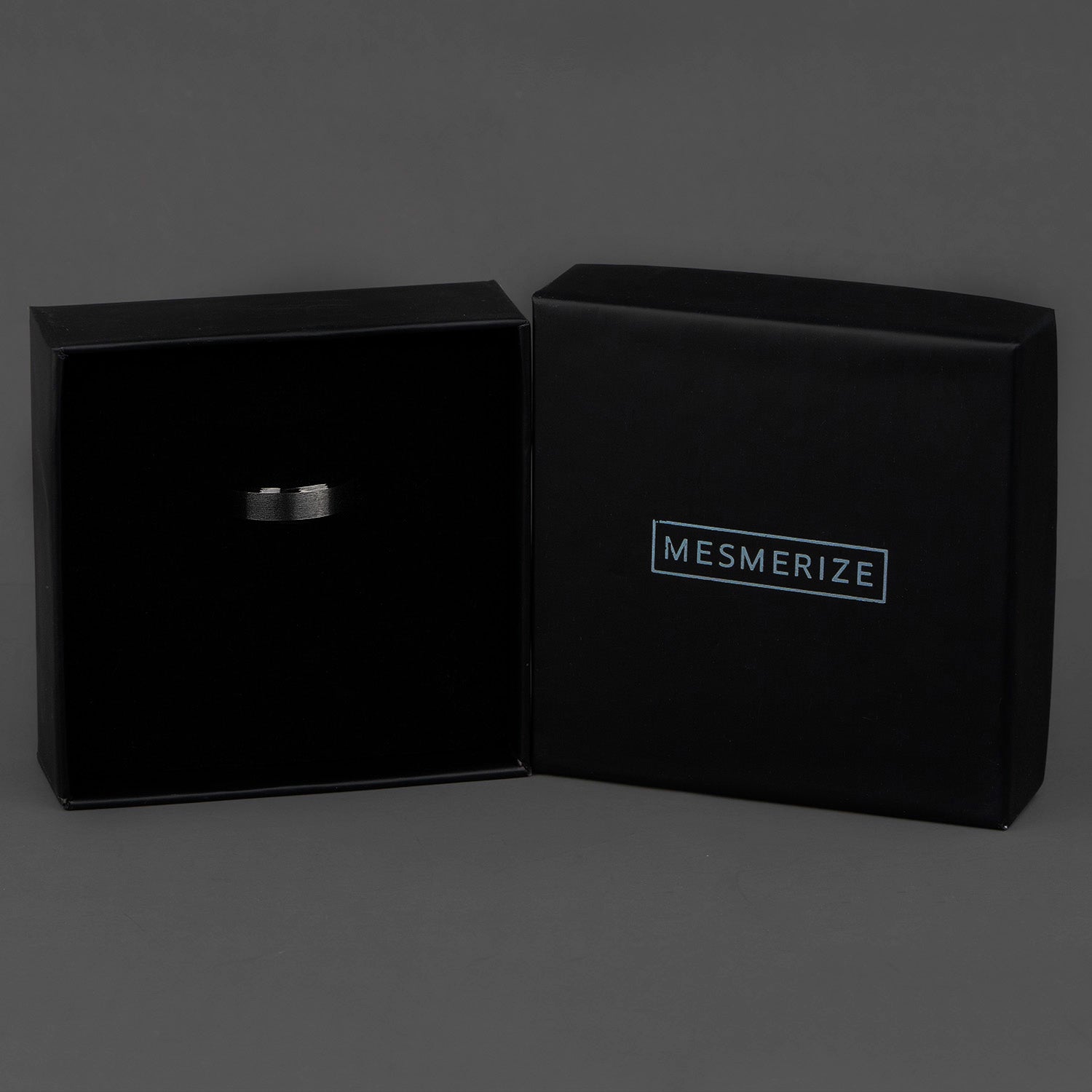 Black Beveled Ring