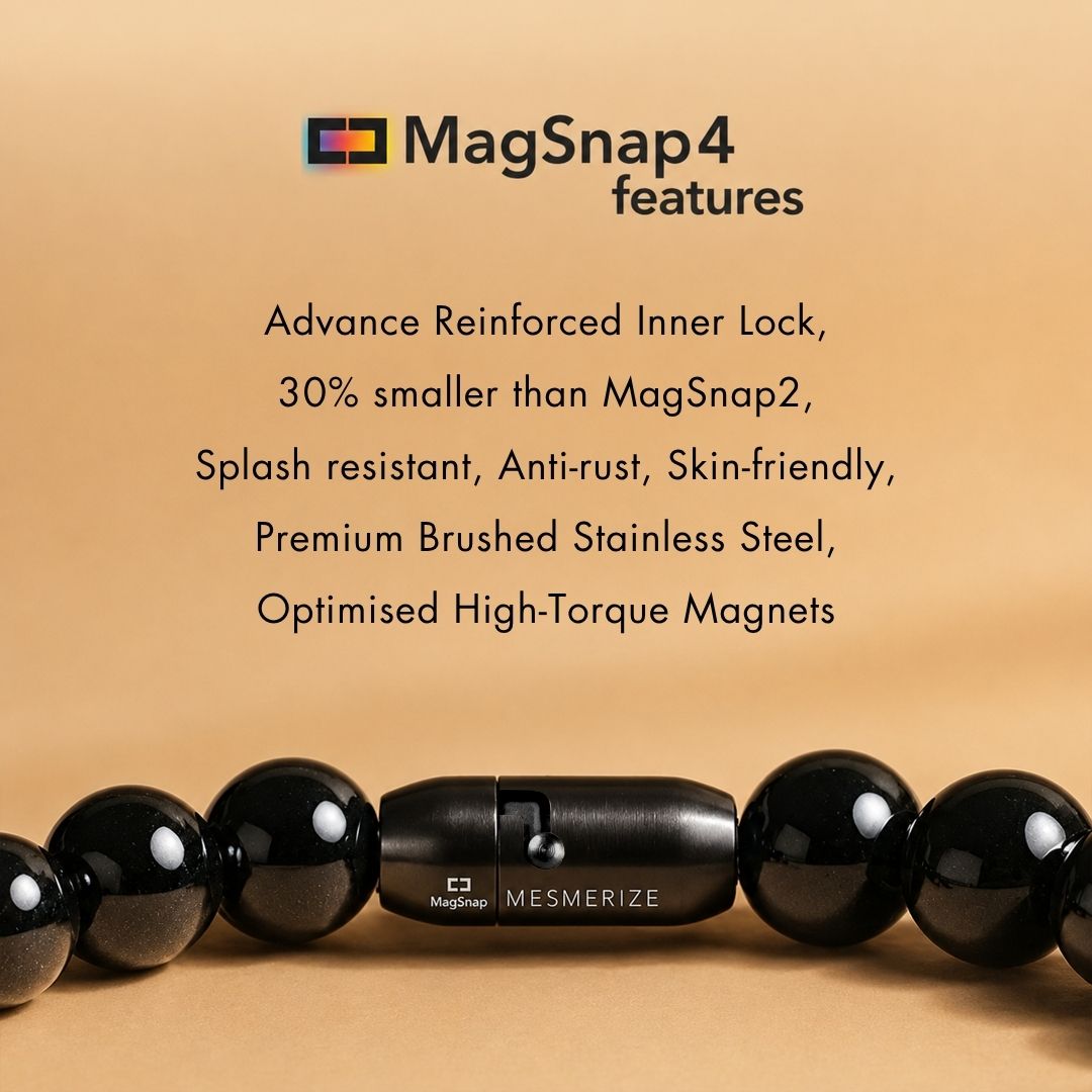 Natural Stone Jewellery Bracelet Hematite MagSnap