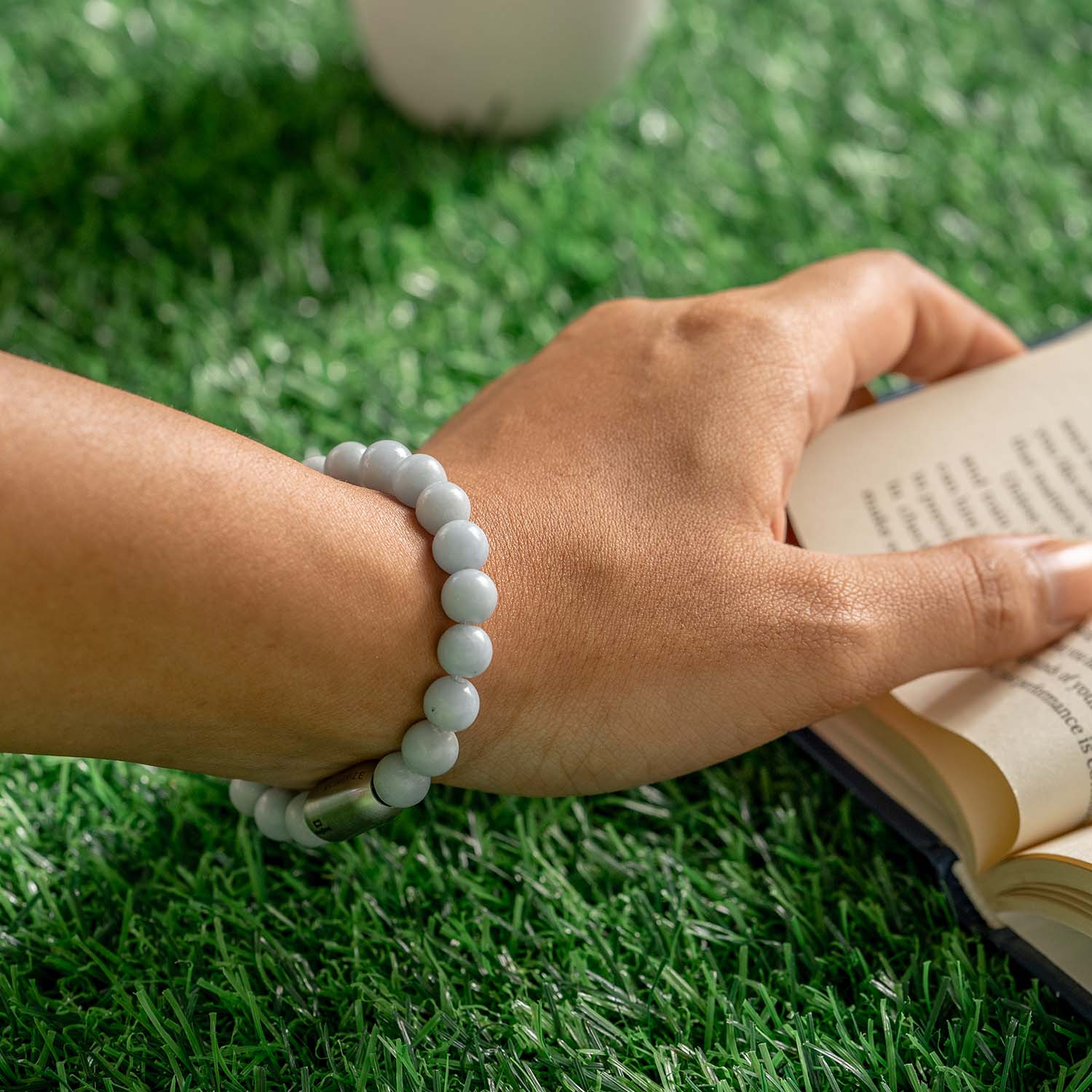 Calming Angelite Natural Stone Bracelet