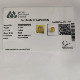 Citrine lab certificate 11