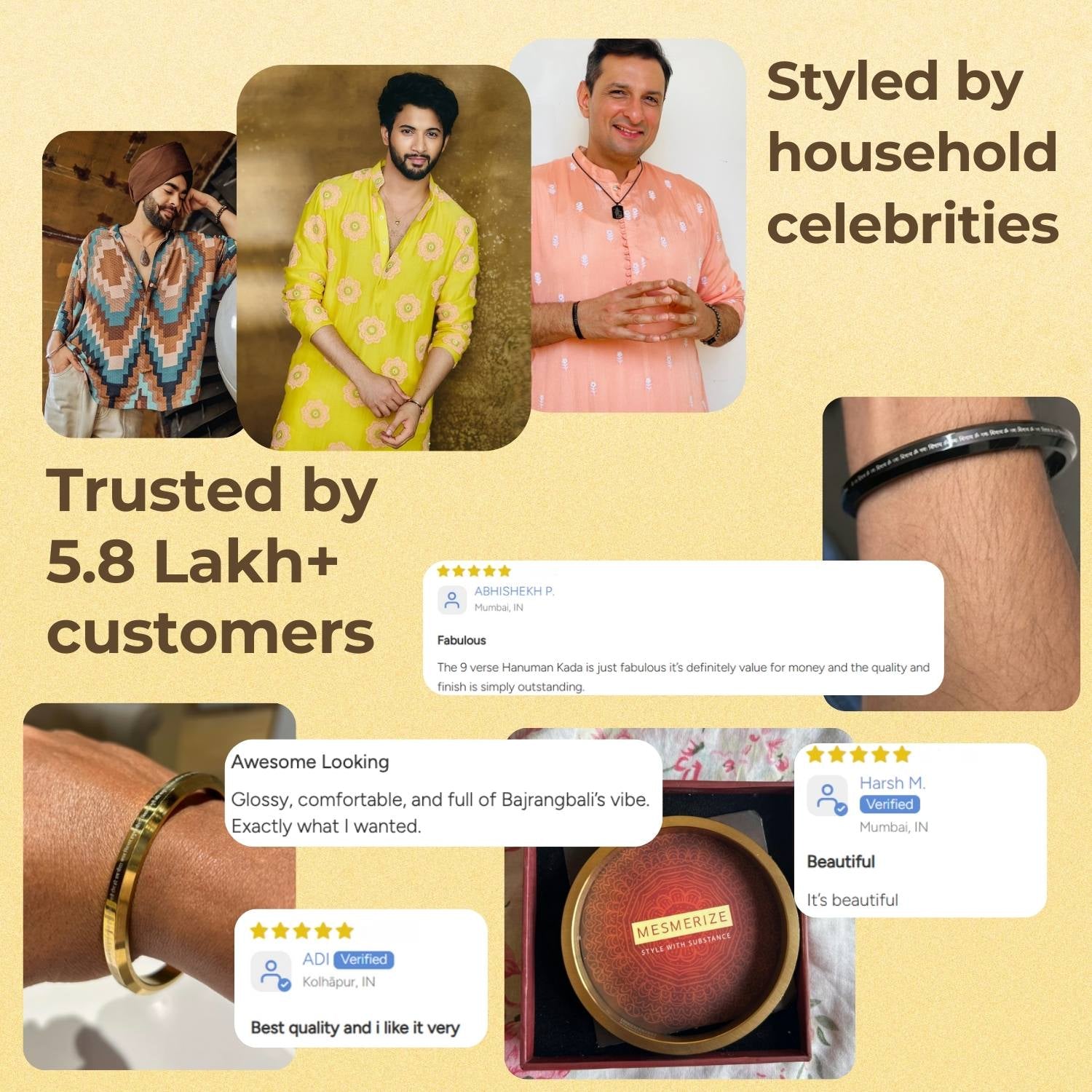 Om MicroCarved Round Kada Black