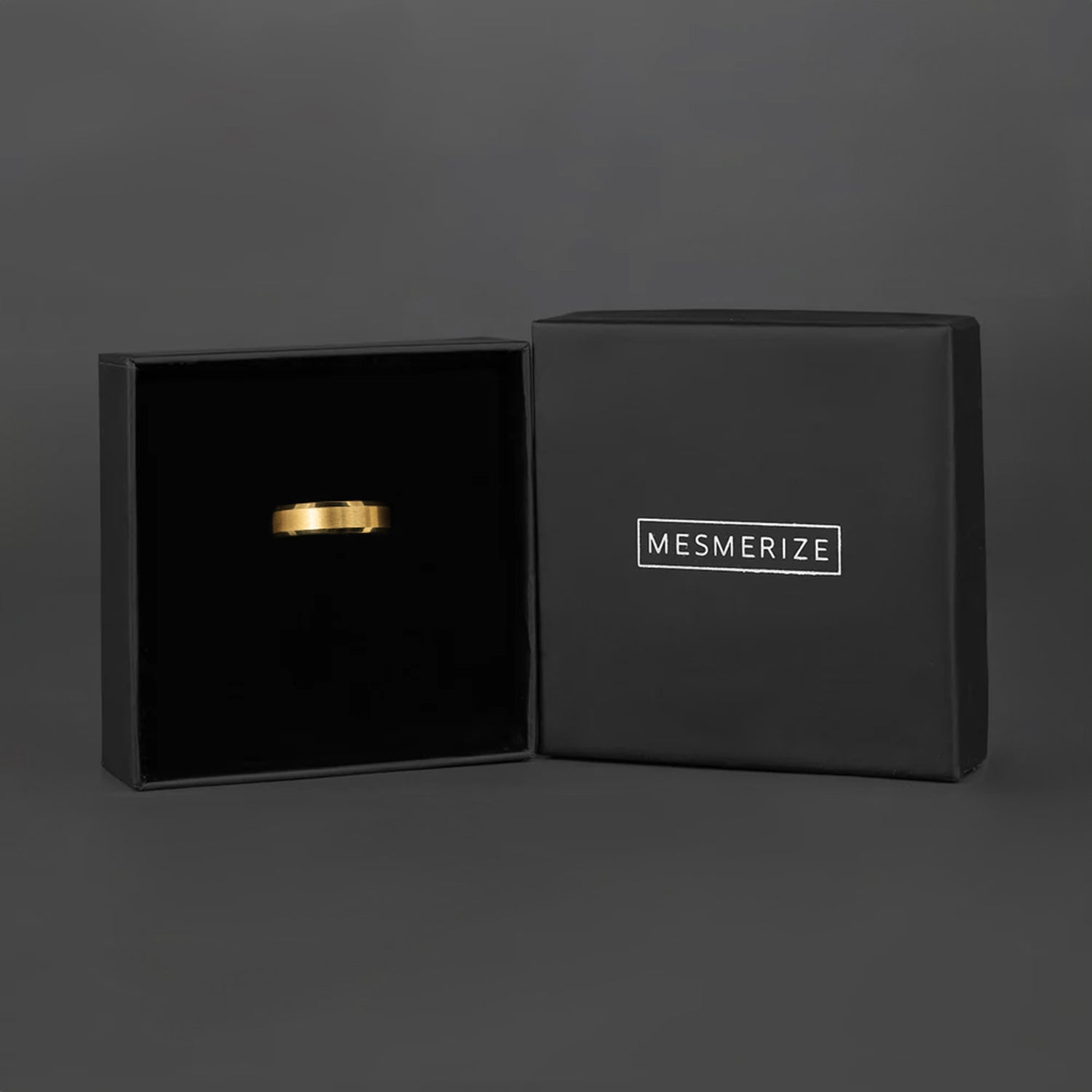 Gold Beveled Ring