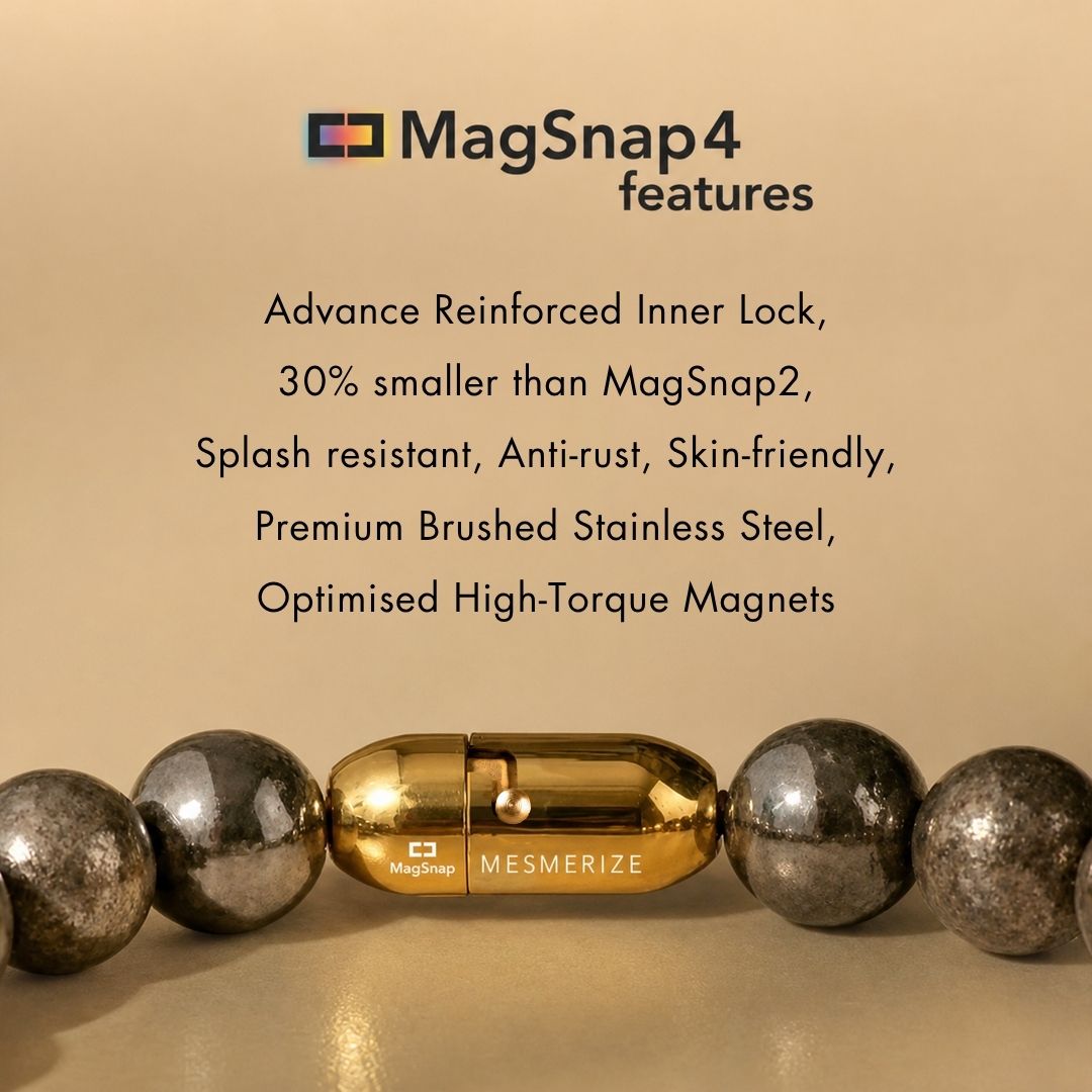 Natural Stone Jewellery Courageous Tiger Eye Natural Stone Bracelet With Magsnap