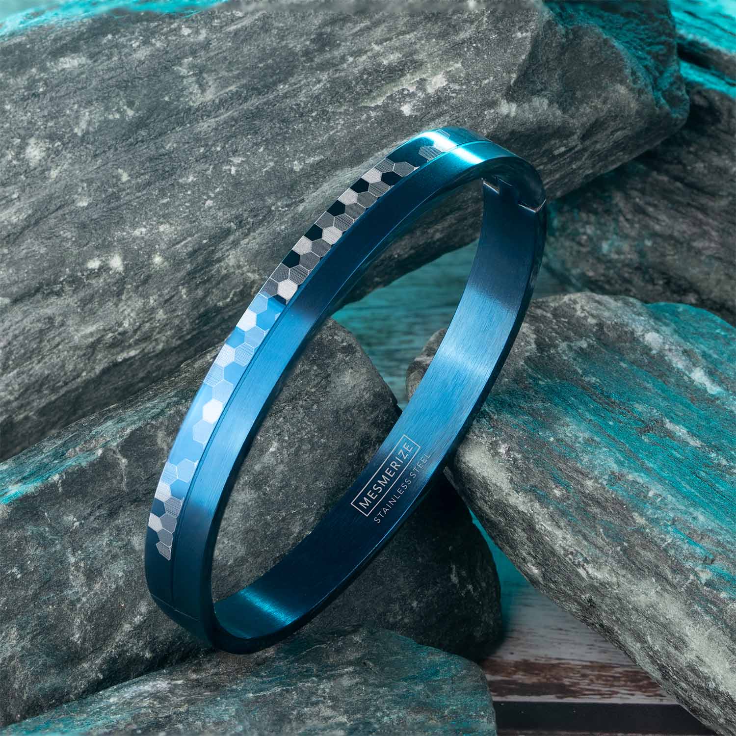 Hex Matrix Kada Bracelet Blue