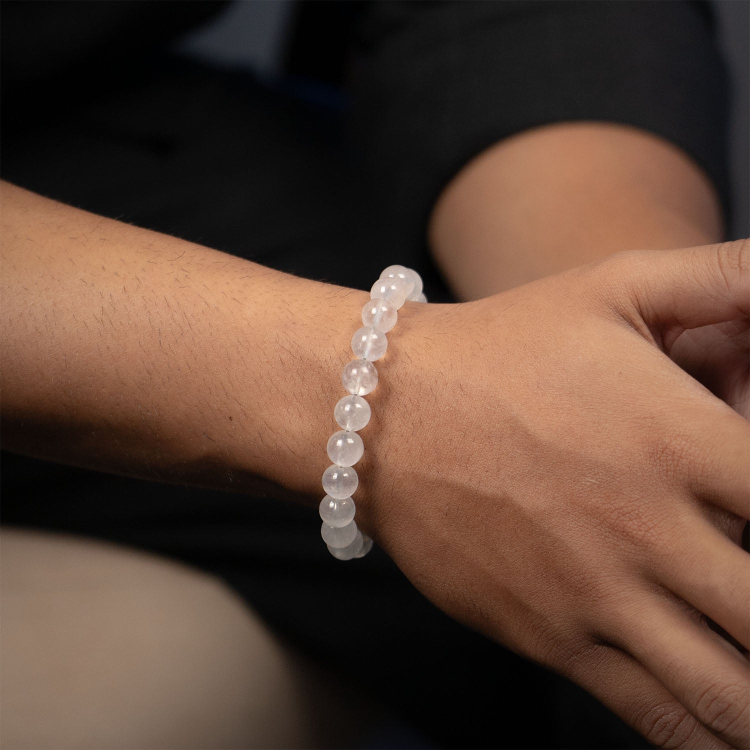 Intuitive Rainbow Moonstone Natural Stone Bracelet With MagSnap 2