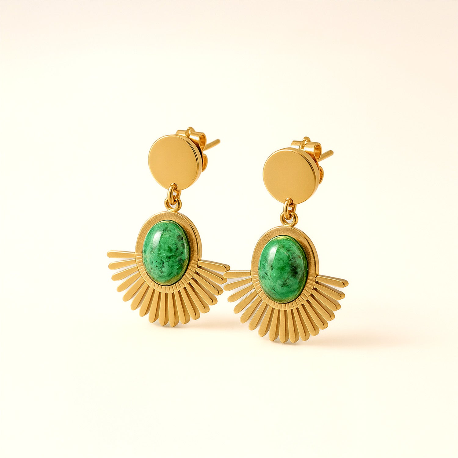 Liora Emerald Glow Drop Earrings