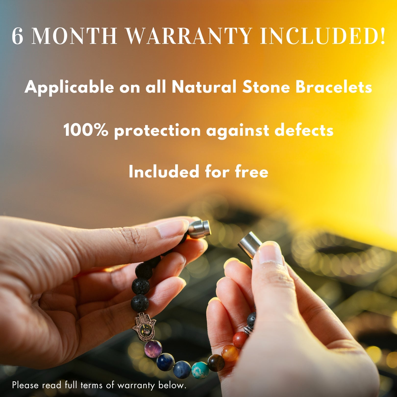 Natural Stone Jewellery Money Magnet Pyrite Natural Stone Elastic Bracelet