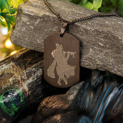 Micro Carved Krishna Necklace