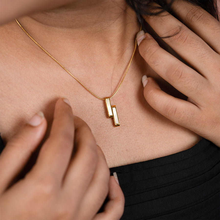 Rysa Gold Mini Harper Pendant Necklace