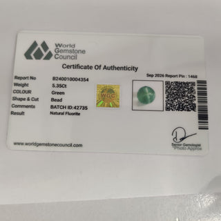 Multi Fluorite lab certificate 8