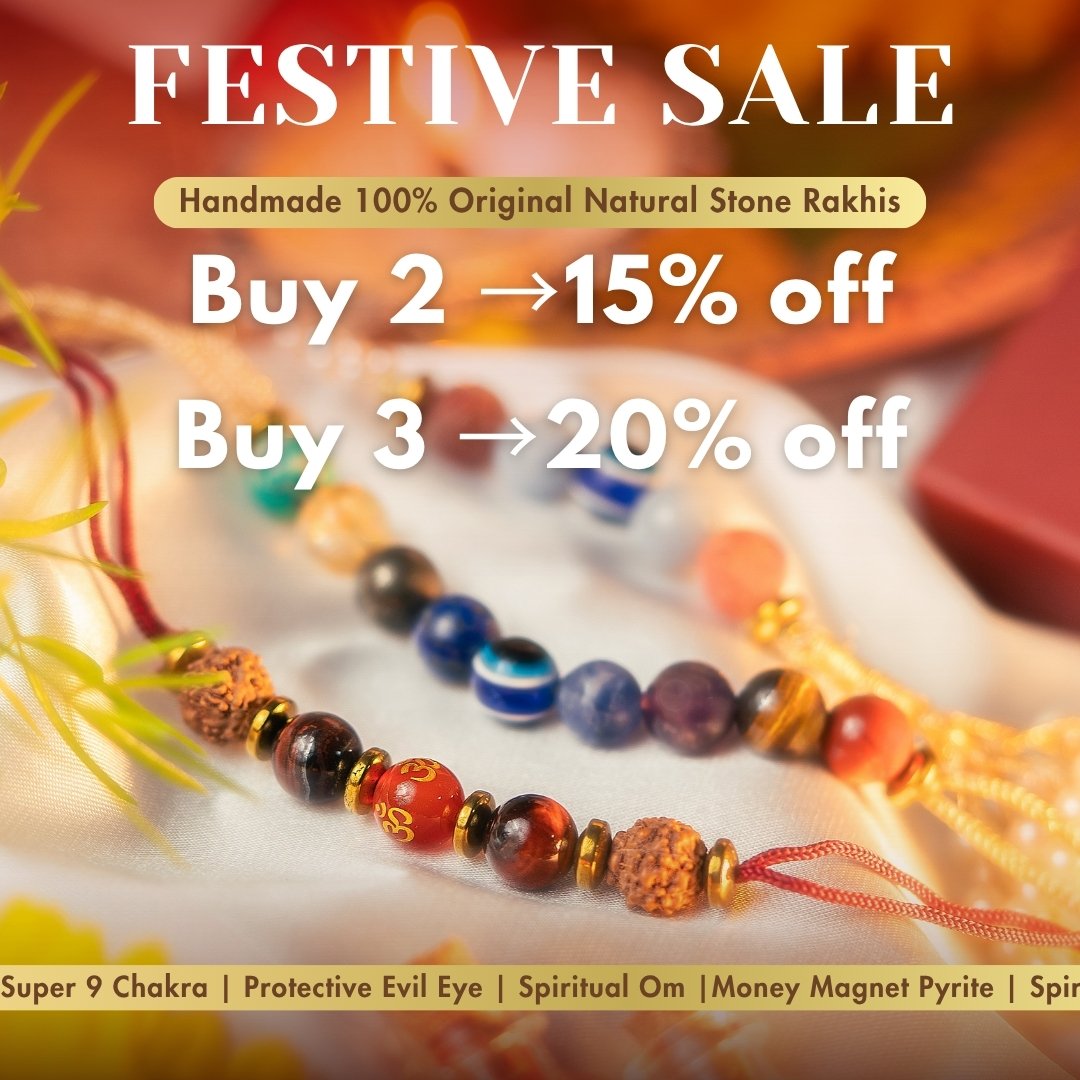Ultimate 11 Chakra Natural Stone Rakhi