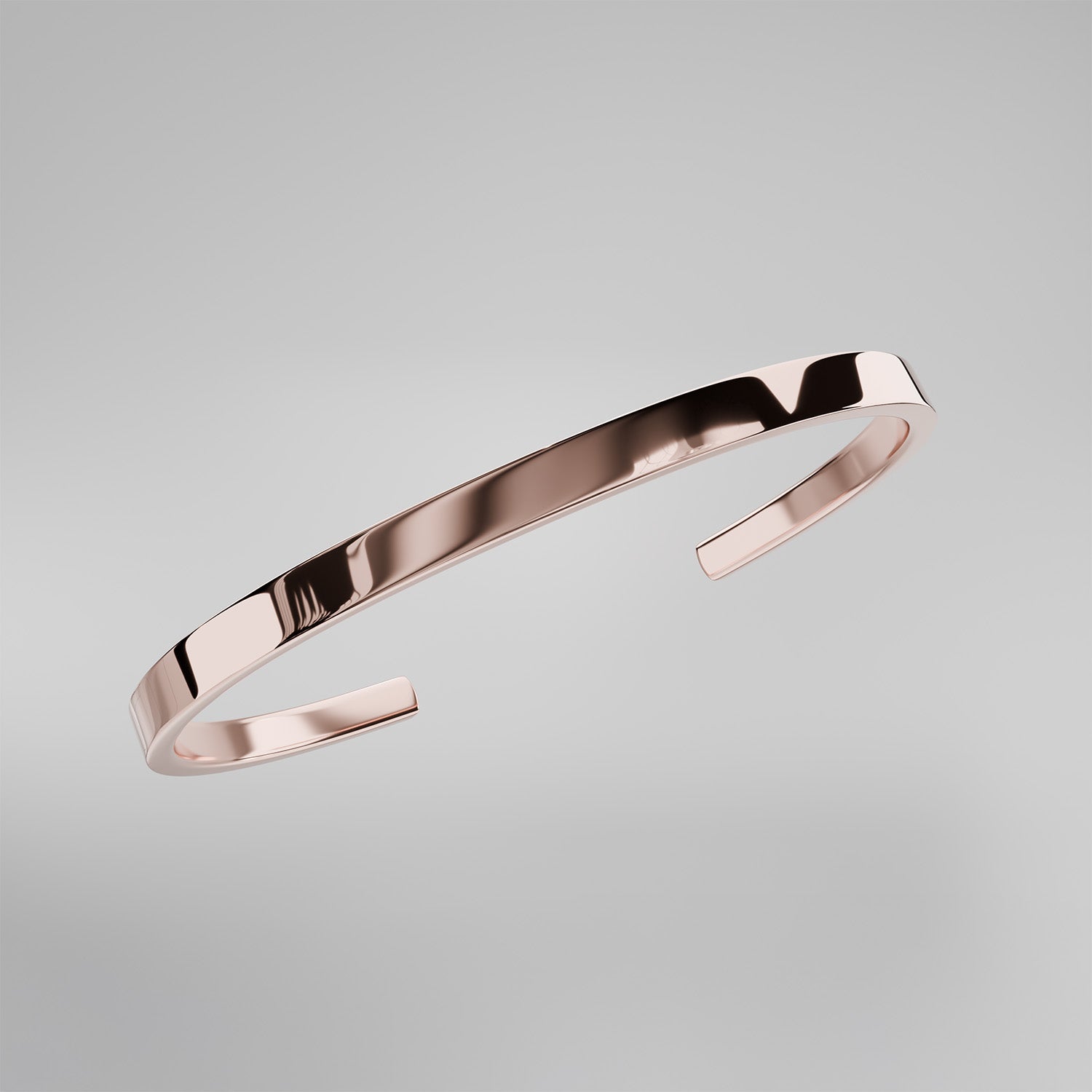 Non Personalised RoseGold Cuff Kada Bracelet