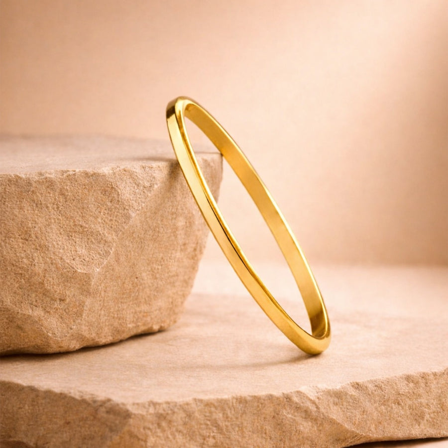 Round Flat Thin Punjabi Kada