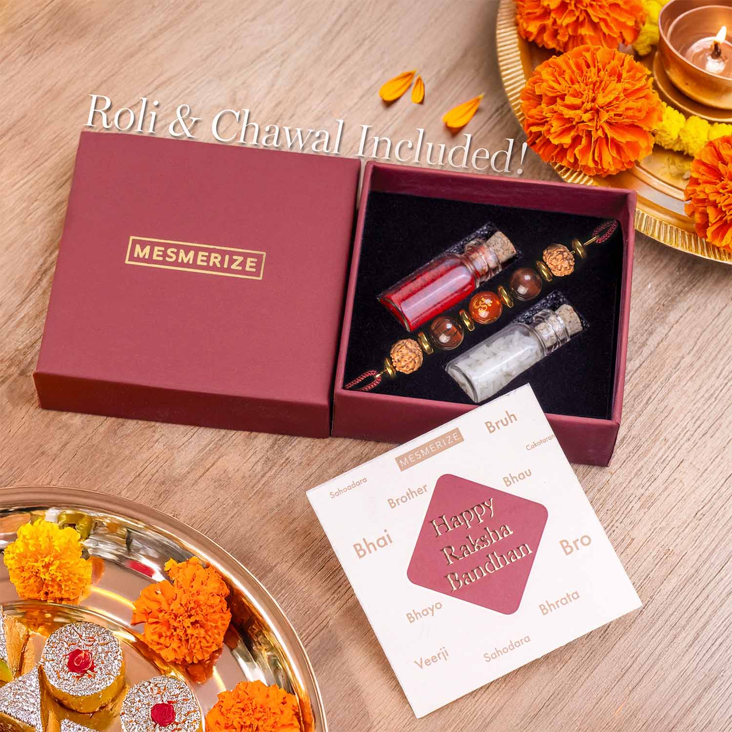 Spiritual Om Rudraksha Rakhi