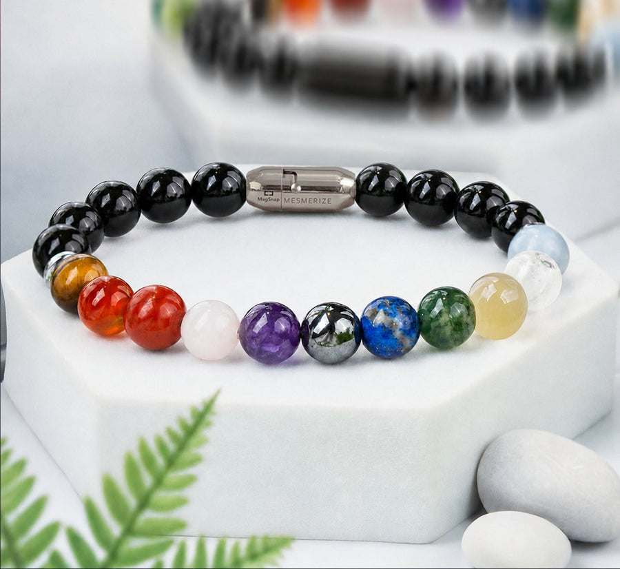 Ultimate 11 Chakra Natural Stone Bracelet
