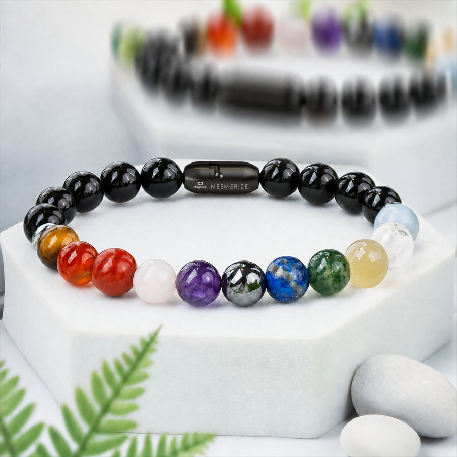 Ultimate 11 Chakra Natural Stone Bracelet