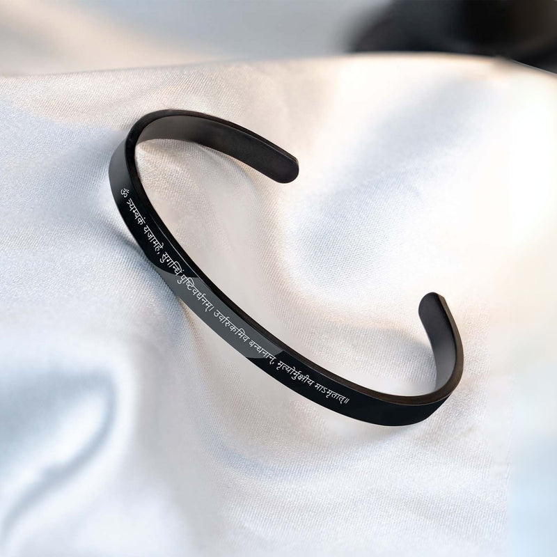 Mahamrityunjaya Mantra Cuff Bracelet