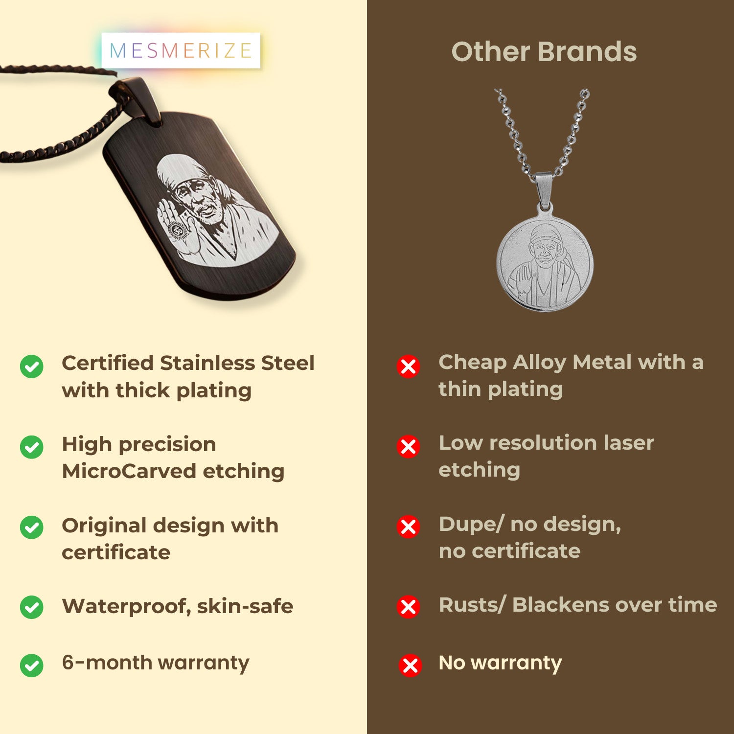 Sai Baba Tag Necklace