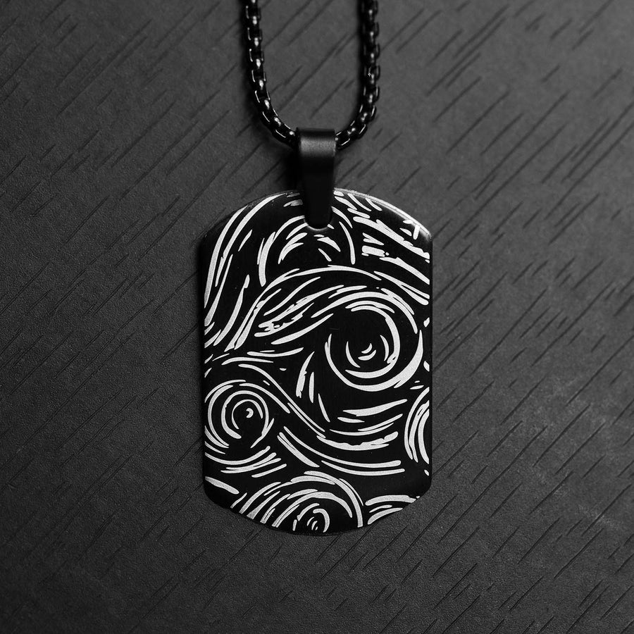 Van Gogh Dog Tag Necklace