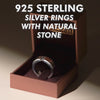 925 Sterling Silver Ring With Natural Moissanite Gem Stone