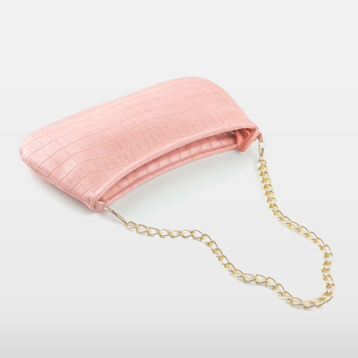 Summer Pink Baguette bag