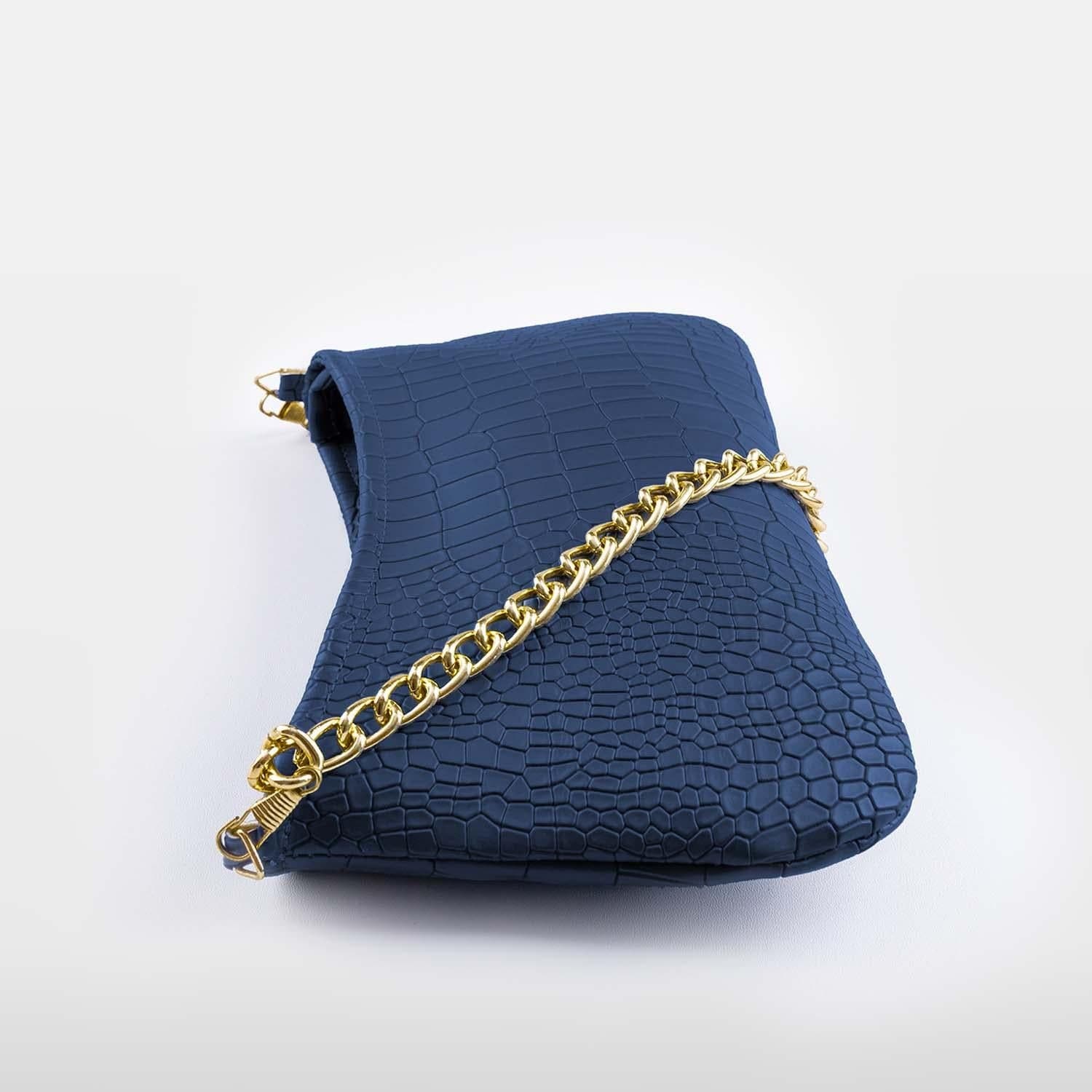 Deep Blue Baguette bag